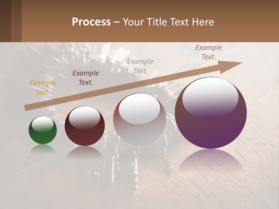A Bunch Of Keys Arranged In A Circle On A Table PowerPoint Template