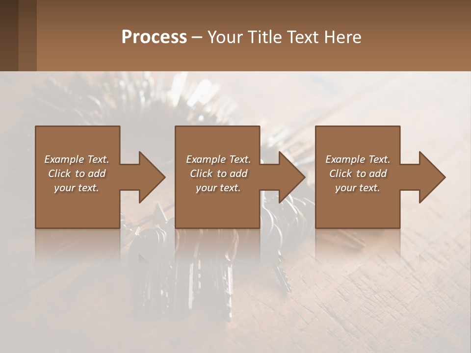 A Bunch Of Keys Arranged In A Circle On A Table PowerPoint Template