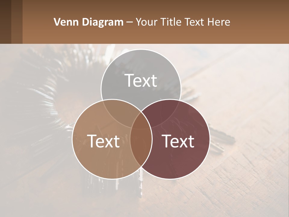 A Bunch Of Keys Arranged In A Circle On A Table PowerPoint Template