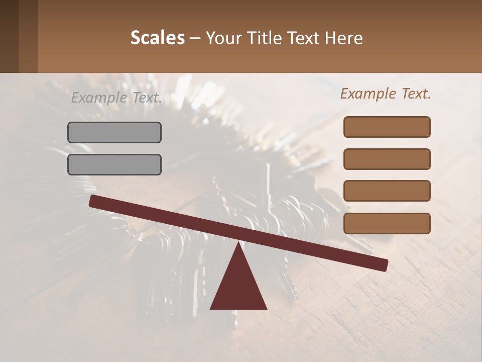 A Bunch Of Keys Arranged In A Circle On A Table PowerPoint Template