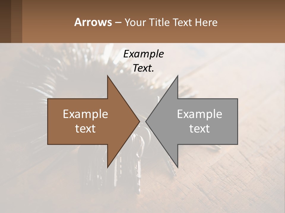 A Bunch Of Keys Arranged In A Circle On A Table PowerPoint Template