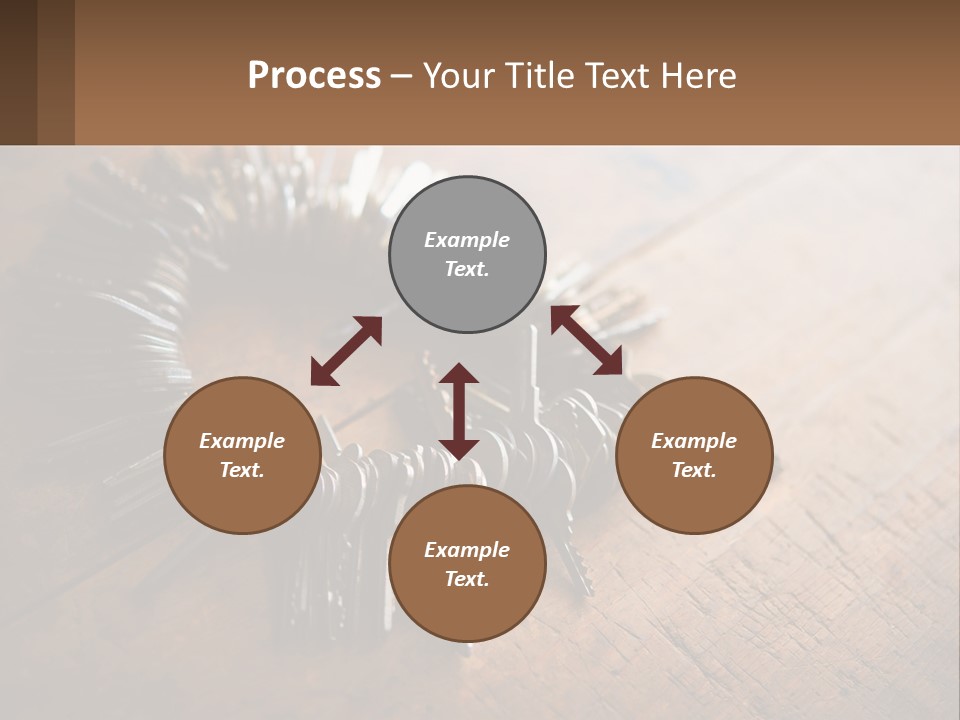 A Bunch Of Keys Arranged In A Circle On A Table PowerPoint Template