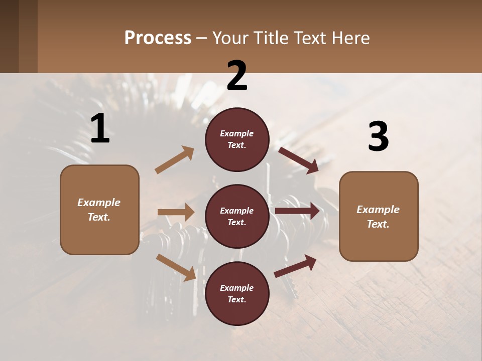 A Bunch Of Keys Arranged In A Circle On A Table PowerPoint Template