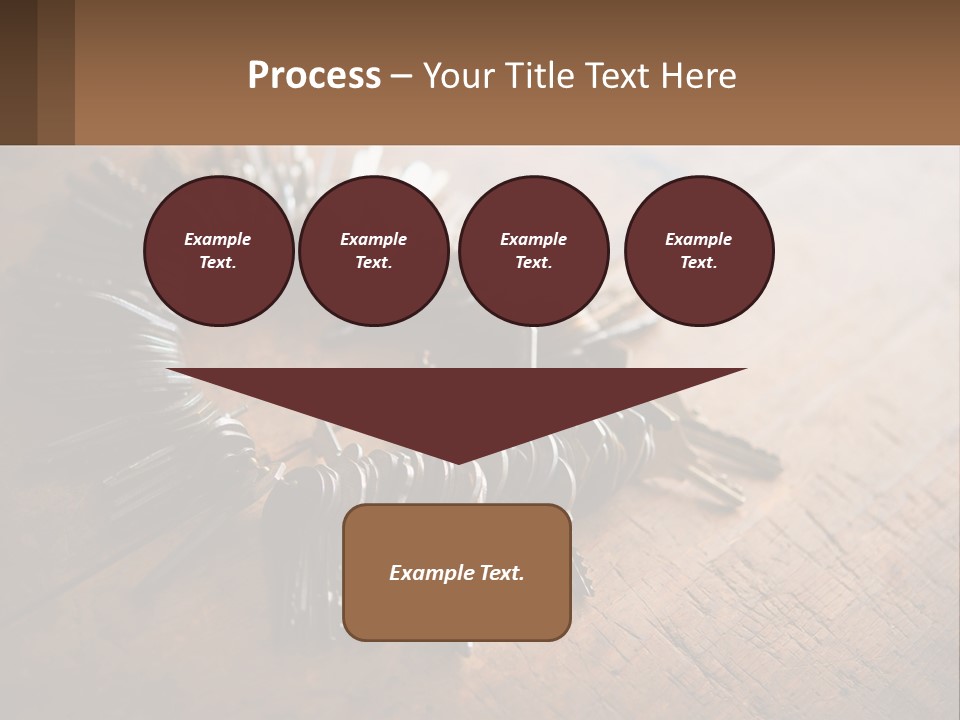 A Bunch Of Keys Arranged In A Circle On A Table PowerPoint Template