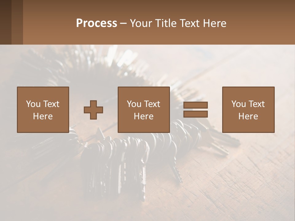 A Bunch Of Keys Arranged In A Circle On A Table PowerPoint Template