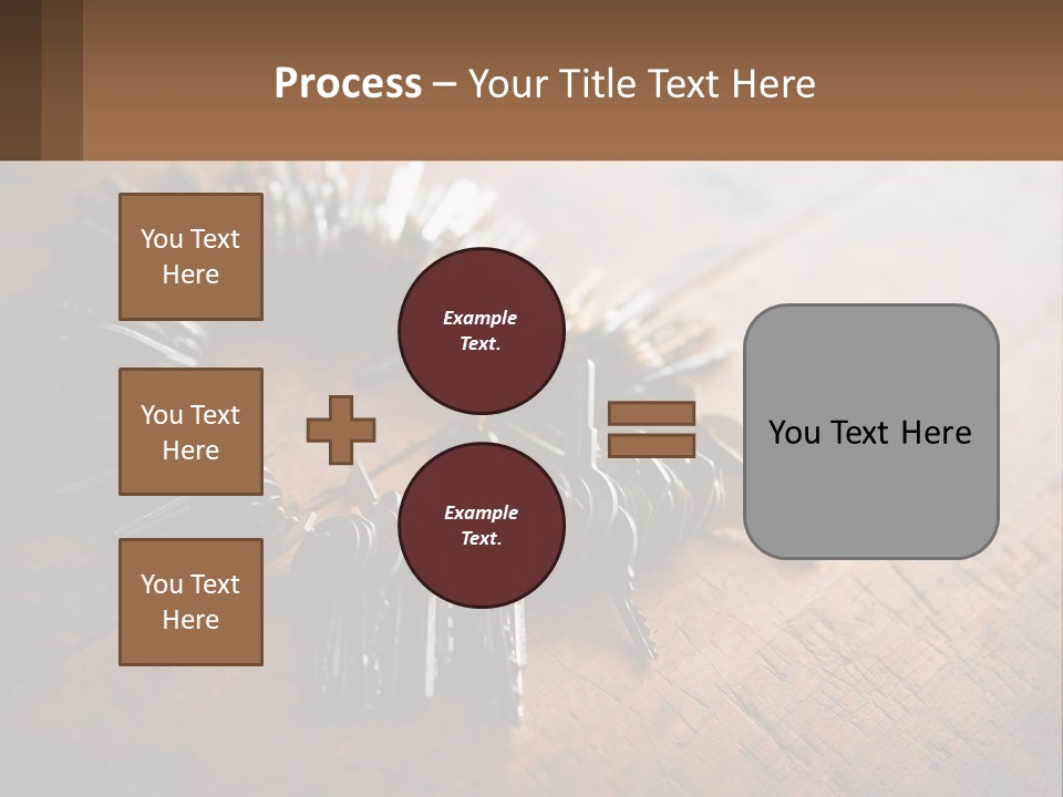 A Bunch Of Keys Arranged In A Circle On A Table PowerPoint Template