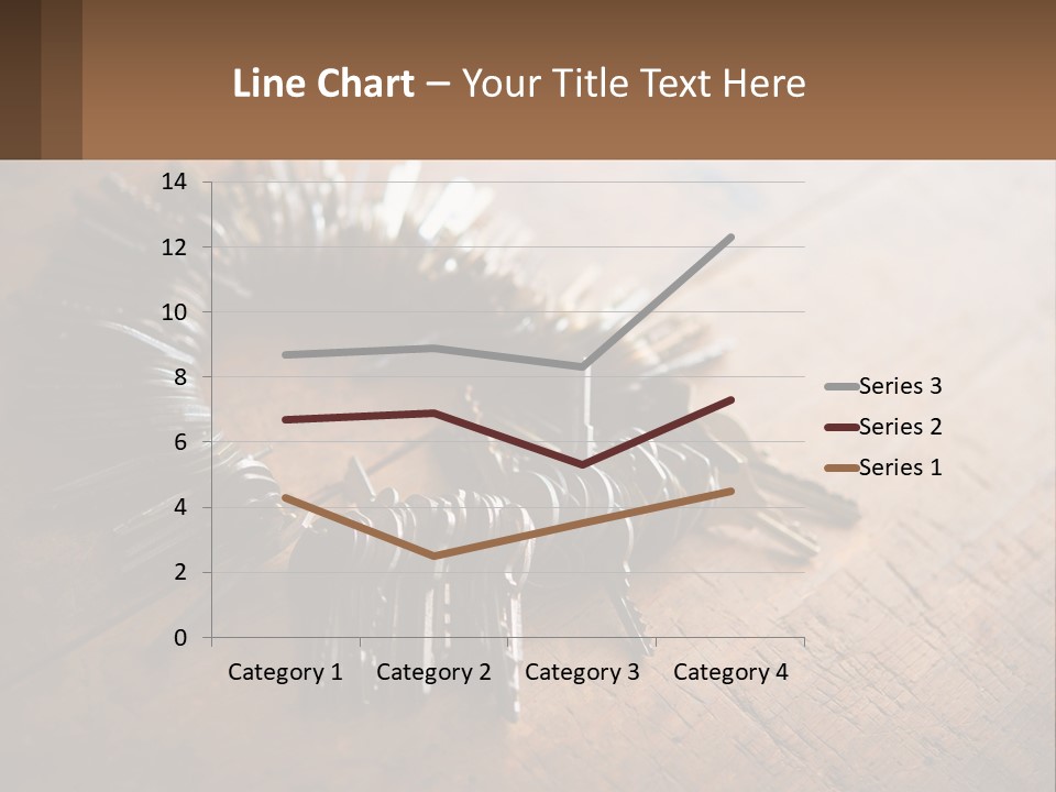 A Bunch Of Keys Arranged In A Circle On A Table PowerPoint Template