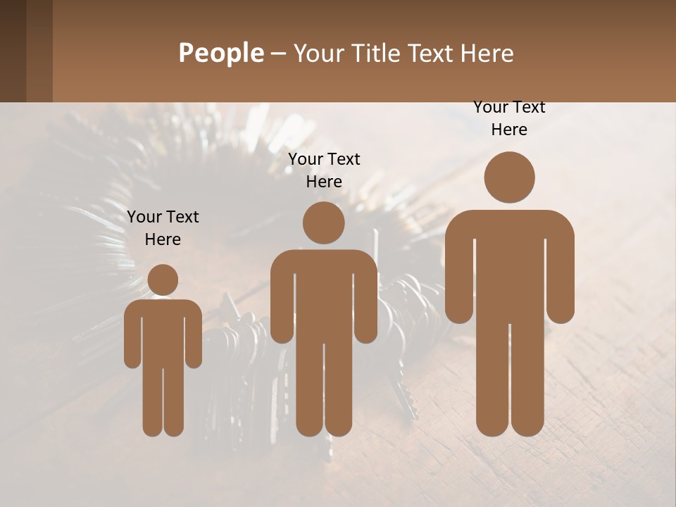 A Bunch Of Keys Arranged In A Circle On A Table PowerPoint Template