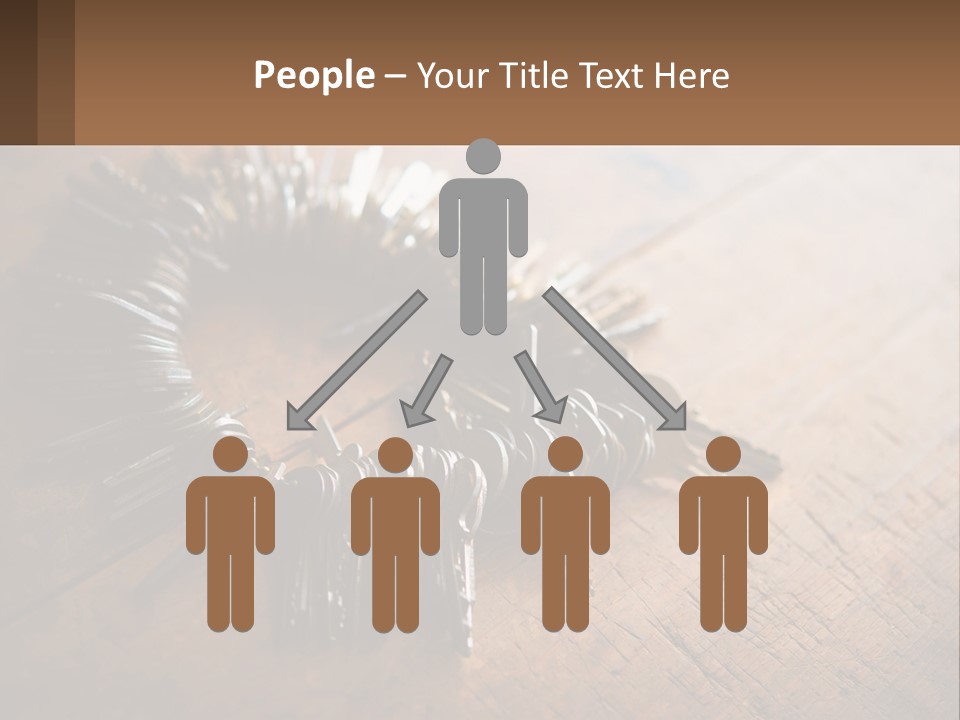 A Bunch Of Keys Arranged In A Circle On A Table PowerPoint Template