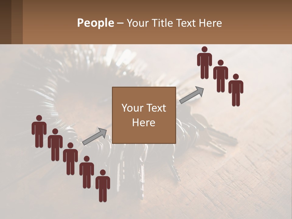 A Bunch Of Keys Arranged In A Circle On A Table PowerPoint Template