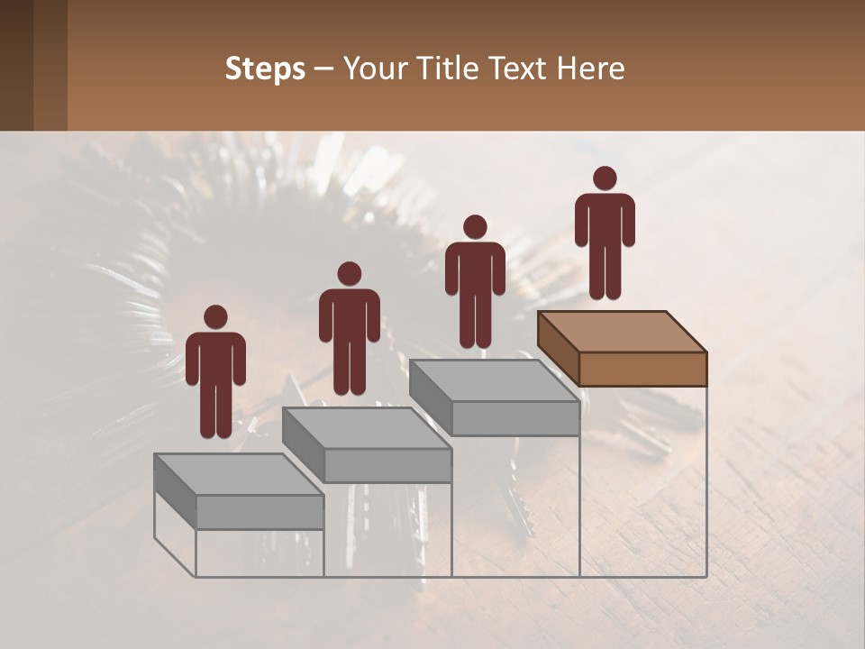 A Bunch Of Keys Arranged In A Circle On A Table PowerPoint Template