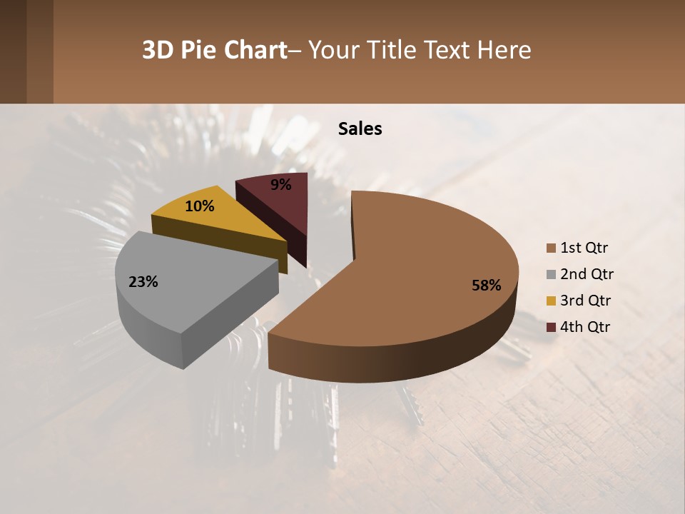 A Bunch Of Keys Arranged In A Circle On A Table PowerPoint Template