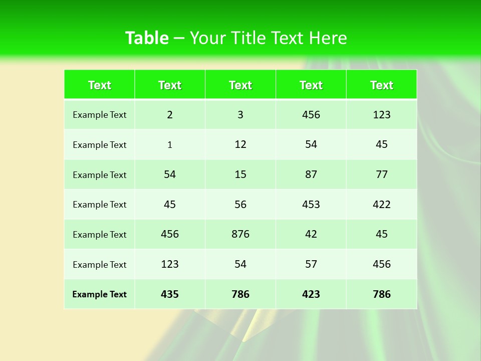 A Green And Yellow Background With The Flag Of Brazil PowerPoint Template