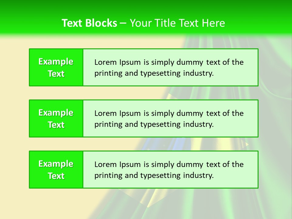 A Green And Yellow Background With The Flag Of Brazil PowerPoint Template
