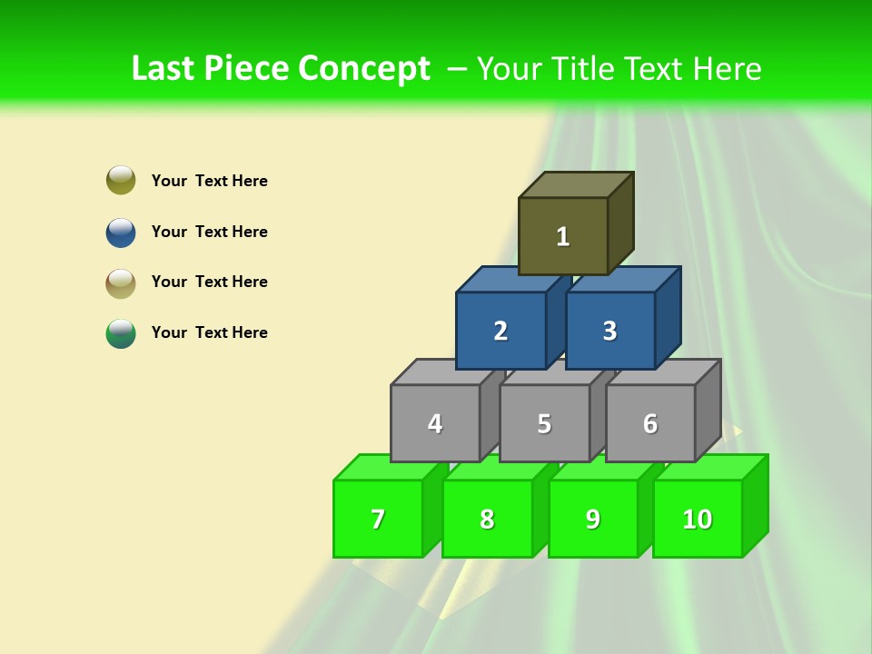 A Green And Yellow Background With The Flag Of Brazil PowerPoint Template
