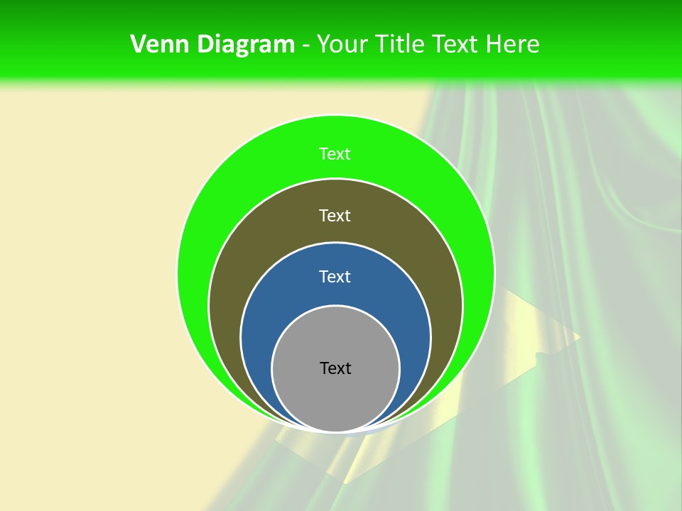 A Green And Yellow Background With The Flag Of Brazil PowerPoint Template