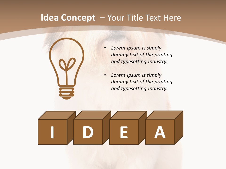 A Dog Sitting Next To A Bowl Of Food PowerPoint Template