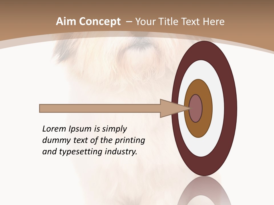 A Dog Sitting Next To A Bowl Of Food PowerPoint Template
