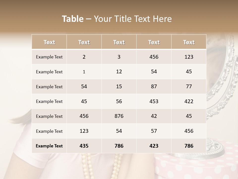 A Little Girl Brushing Her Teeth In Front Of A Mirror PowerPoint Template