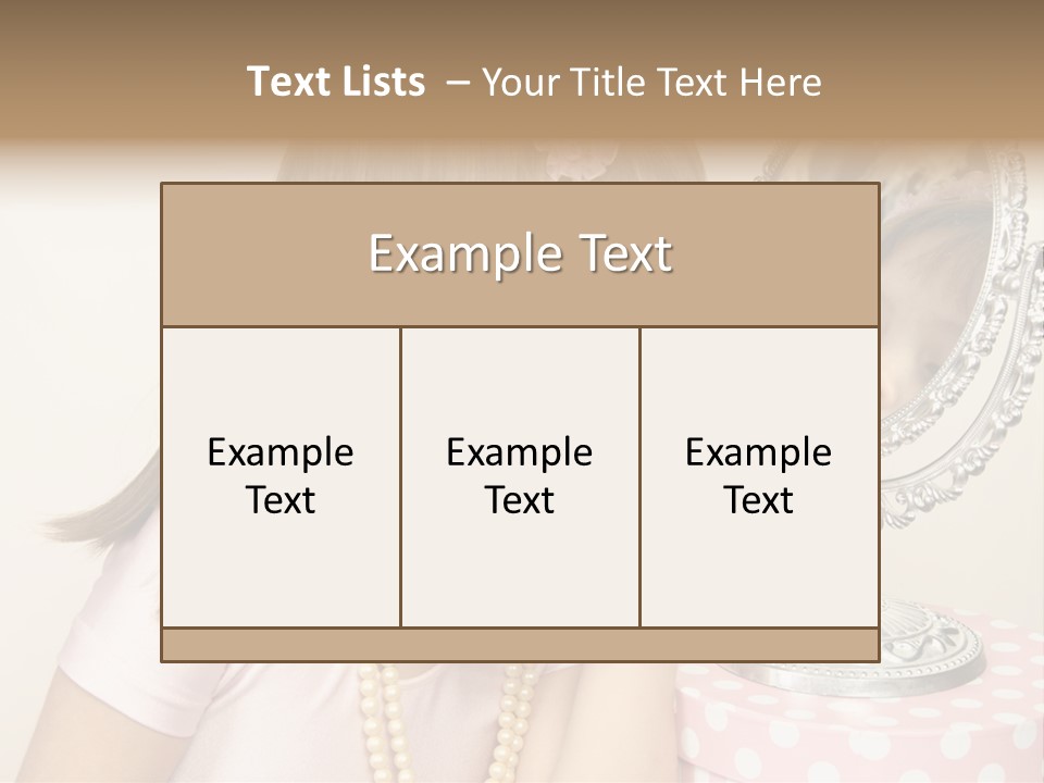 A Little Girl Brushing Her Teeth In Front Of A Mirror PowerPoint Template