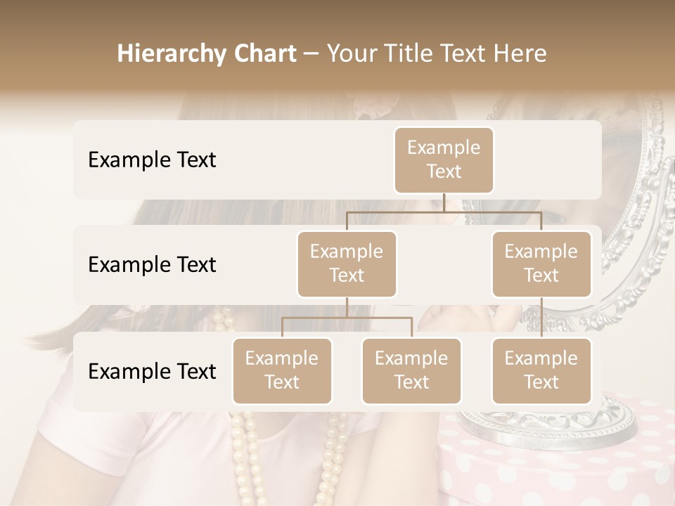 A Little Girl Brushing Her Teeth In Front Of A Mirror PowerPoint Template