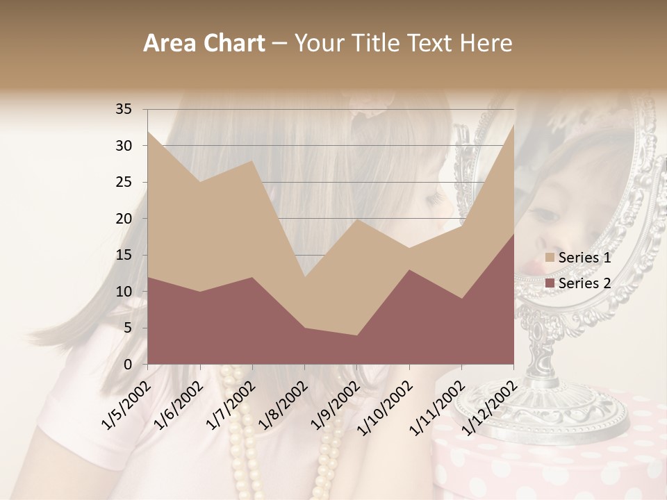 A Little Girl Brushing Her Teeth In Front Of A Mirror PowerPoint Template
