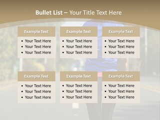 A Woman Running Down A Road With Buildings In The Background PowerPoint Template