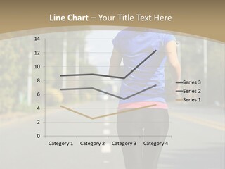 A Woman Running Down A Road With Buildings In The Background PowerPoint Template