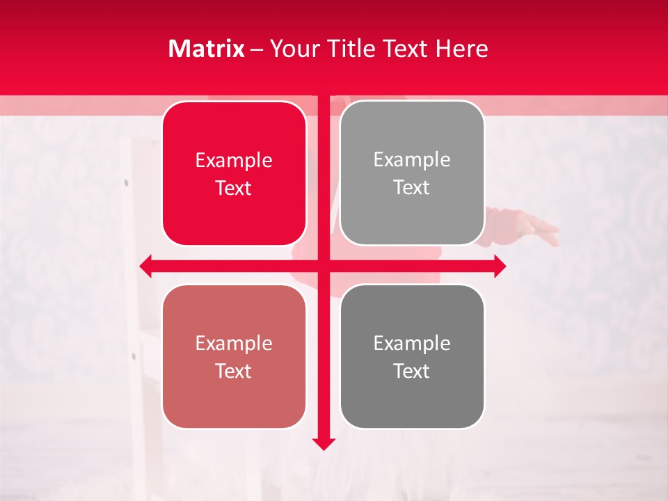 A Little Girl In A Red Sweater Holding A Heart PowerPoint Template