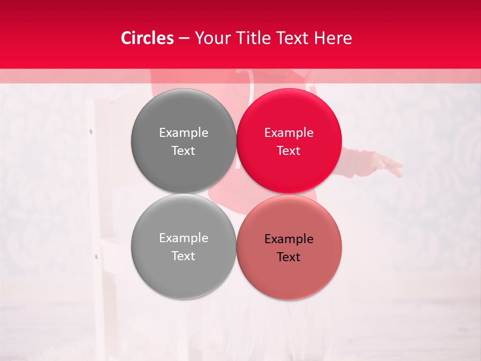 A Little Girl In A Red Sweater Holding A Heart PowerPoint Template