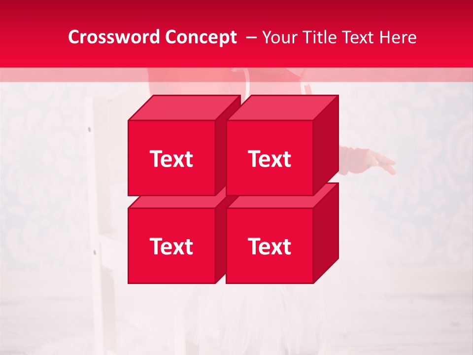 A Little Girl In A Red Sweater Holding A Heart PowerPoint Template