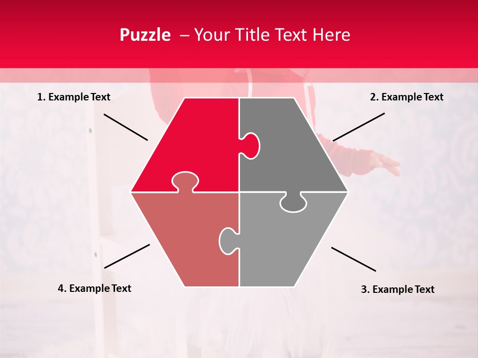 A Little Girl In A Red Sweater Holding A Heart PowerPoint Template