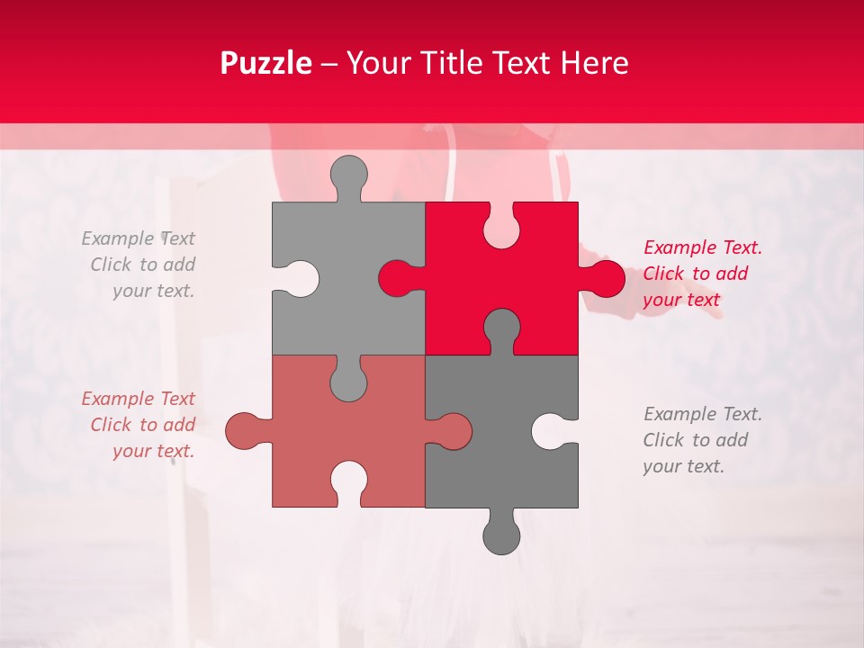 A Little Girl In A Red Sweater Holding A Heart PowerPoint Template