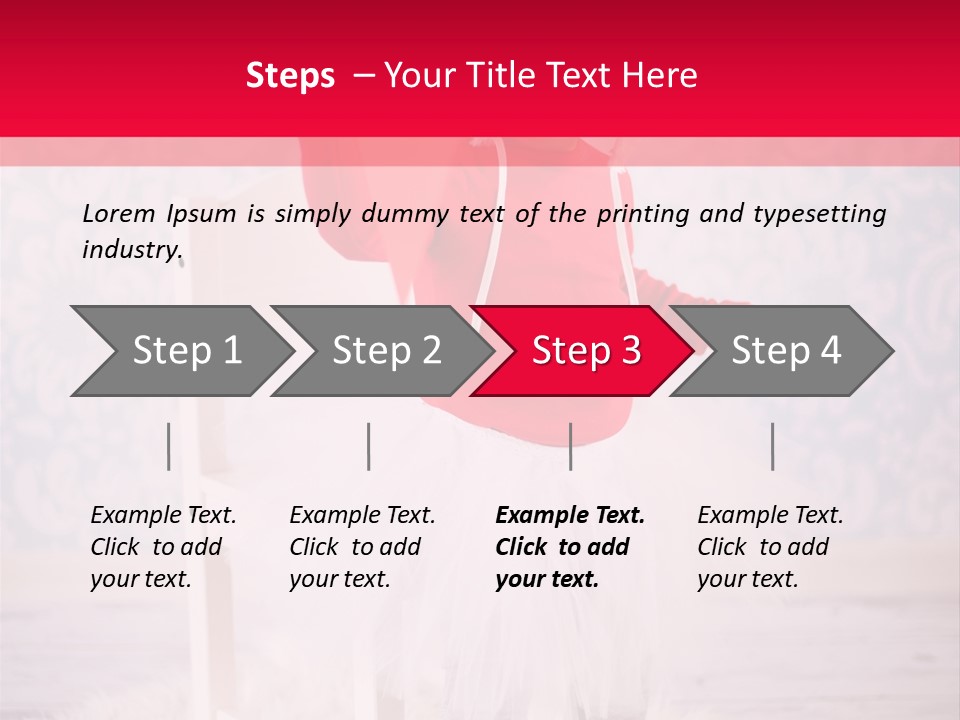 A Little Girl In A Red Sweater Holding A Heart PowerPoint Template