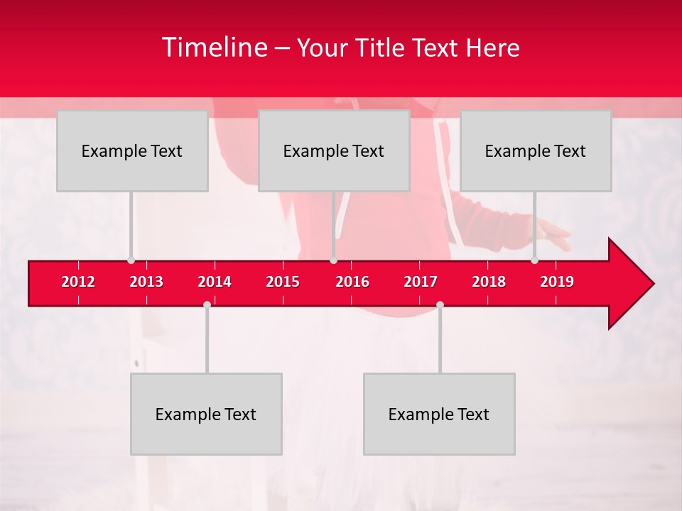 A Little Girl In A Red Sweater Holding A Heart PowerPoint Template
