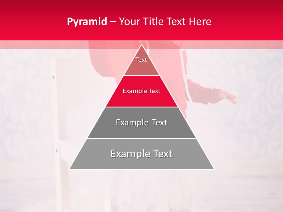 A Little Girl In A Red Sweater Holding A Heart PowerPoint Template