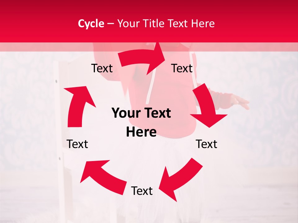 A Little Girl In A Red Sweater Holding A Heart PowerPoint Template