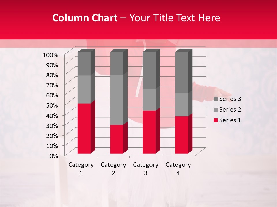 A Little Girl In A Red Sweater Holding A Heart PowerPoint Template