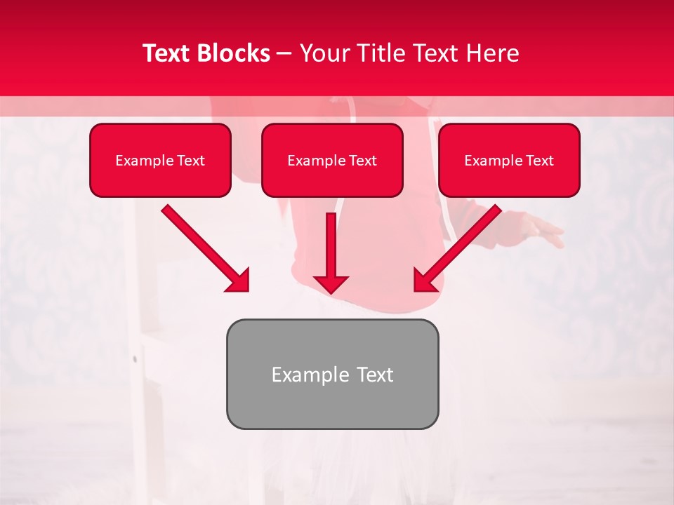 A Little Girl In A Red Sweater Holding A Heart PowerPoint Template