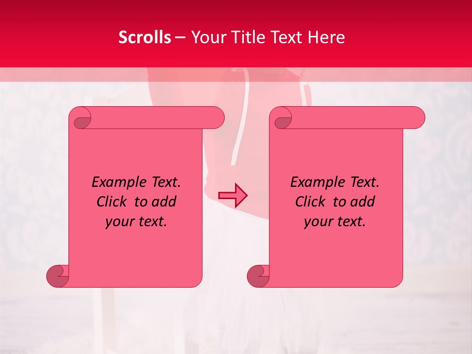 A Little Girl In A Red Sweater Holding A Heart PowerPoint Template