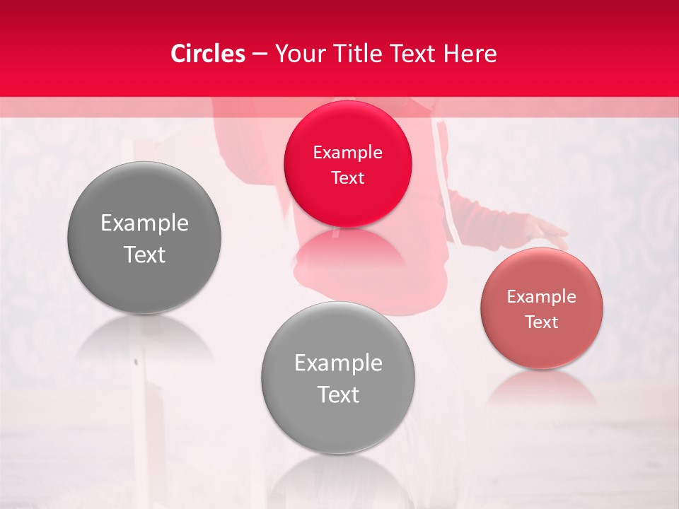 A Little Girl In A Red Sweater Holding A Heart PowerPoint Template