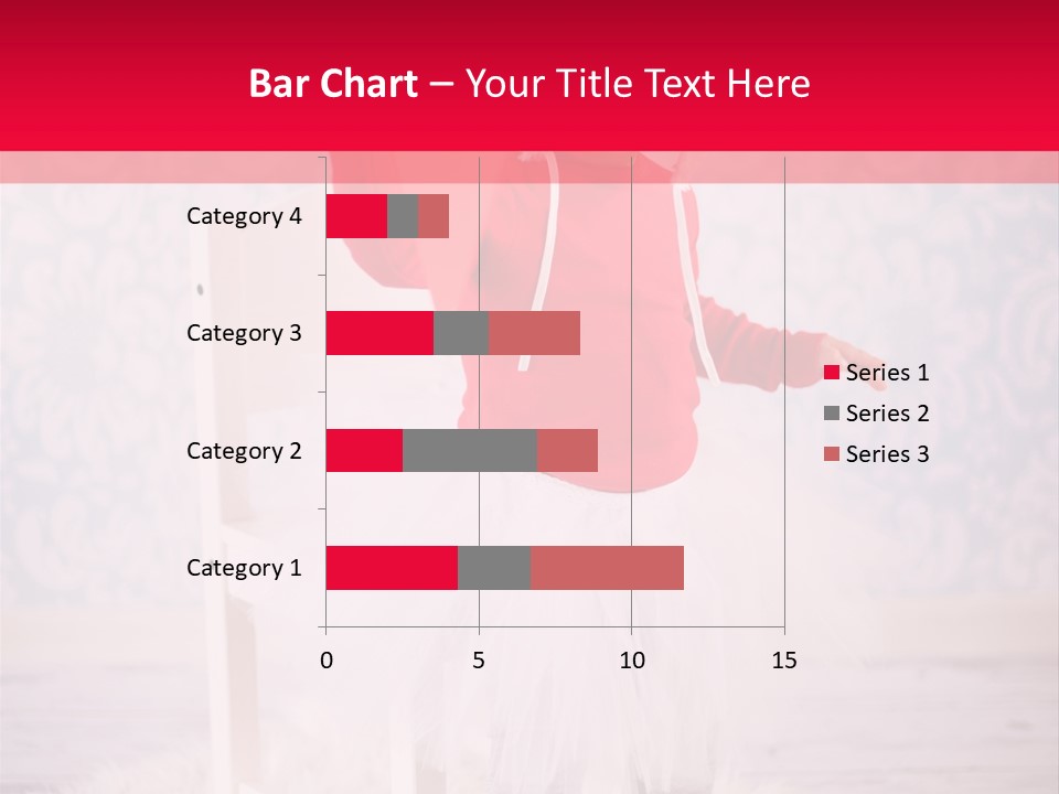 A Little Girl In A Red Sweater Holding A Heart PowerPoint Template