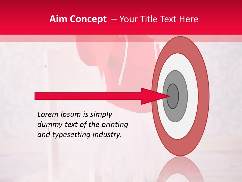 A Little Girl In A Red Sweater Holding A Heart PowerPoint Template