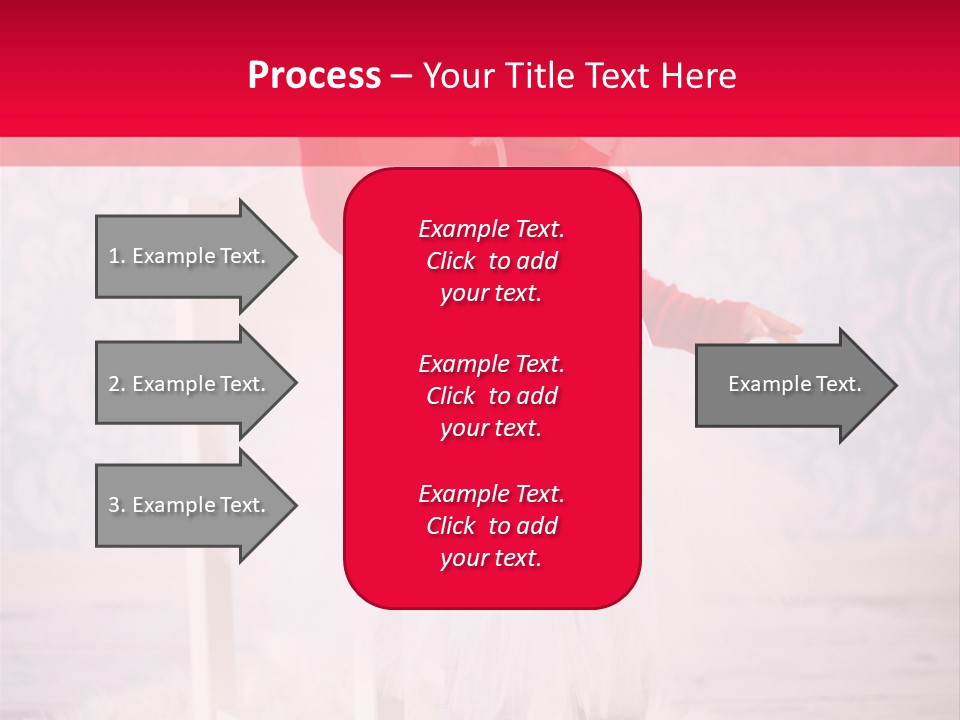 A Little Girl In A Red Sweater Holding A Heart PowerPoint Template