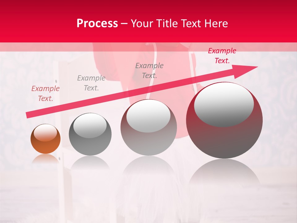 A Little Girl In A Red Sweater Holding A Heart PowerPoint Template