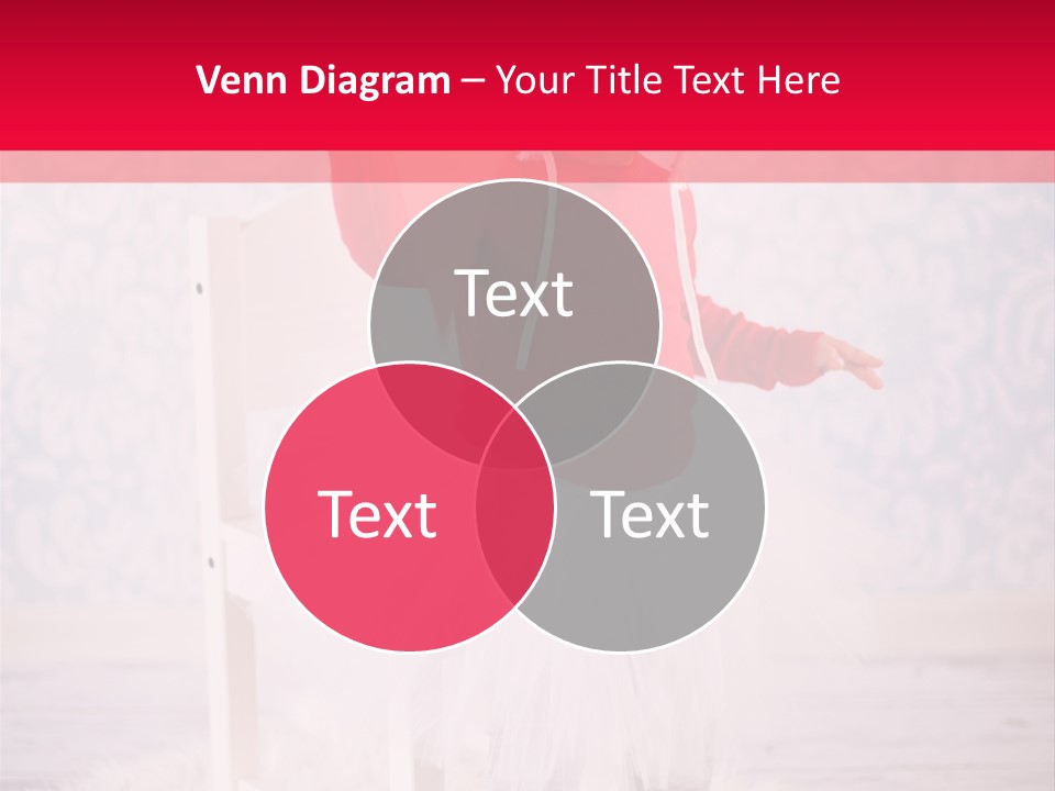 A Little Girl In A Red Sweater Holding A Heart PowerPoint Template