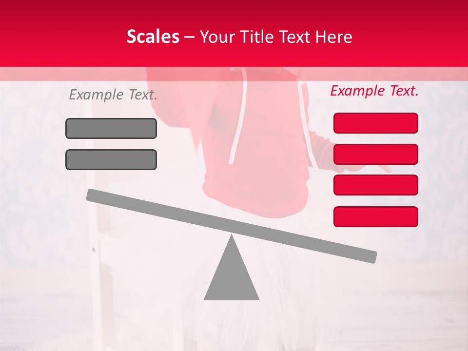 A Little Girl In A Red Sweater Holding A Heart PowerPoint Template