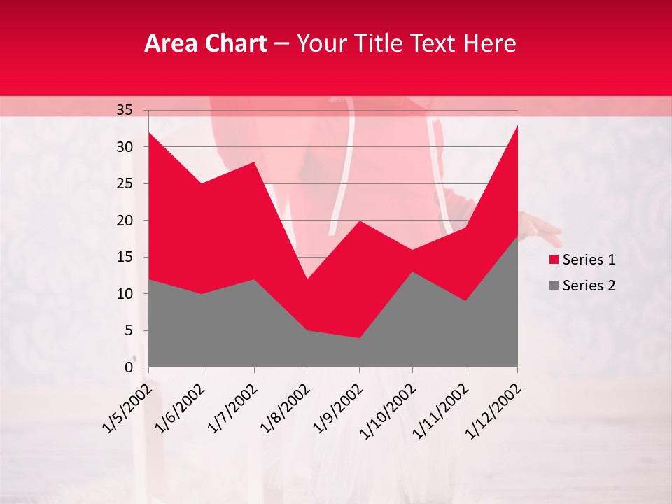 A Little Girl In A Red Sweater Holding A Heart PowerPoint Template