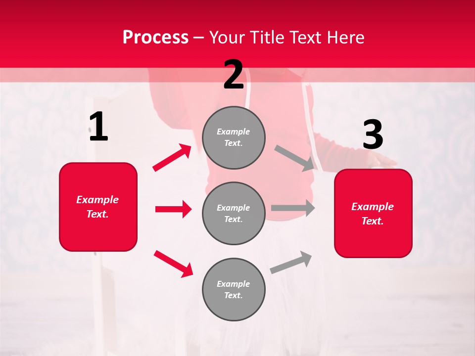 A Little Girl In A Red Sweater Holding A Heart PowerPoint Template