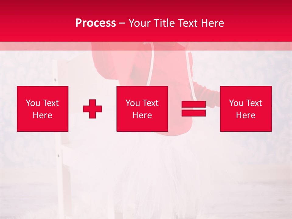 A Little Girl In A Red Sweater Holding A Heart PowerPoint Template